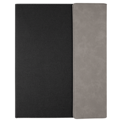 Personalized Leatherette Canvas Portfolios with Notepad