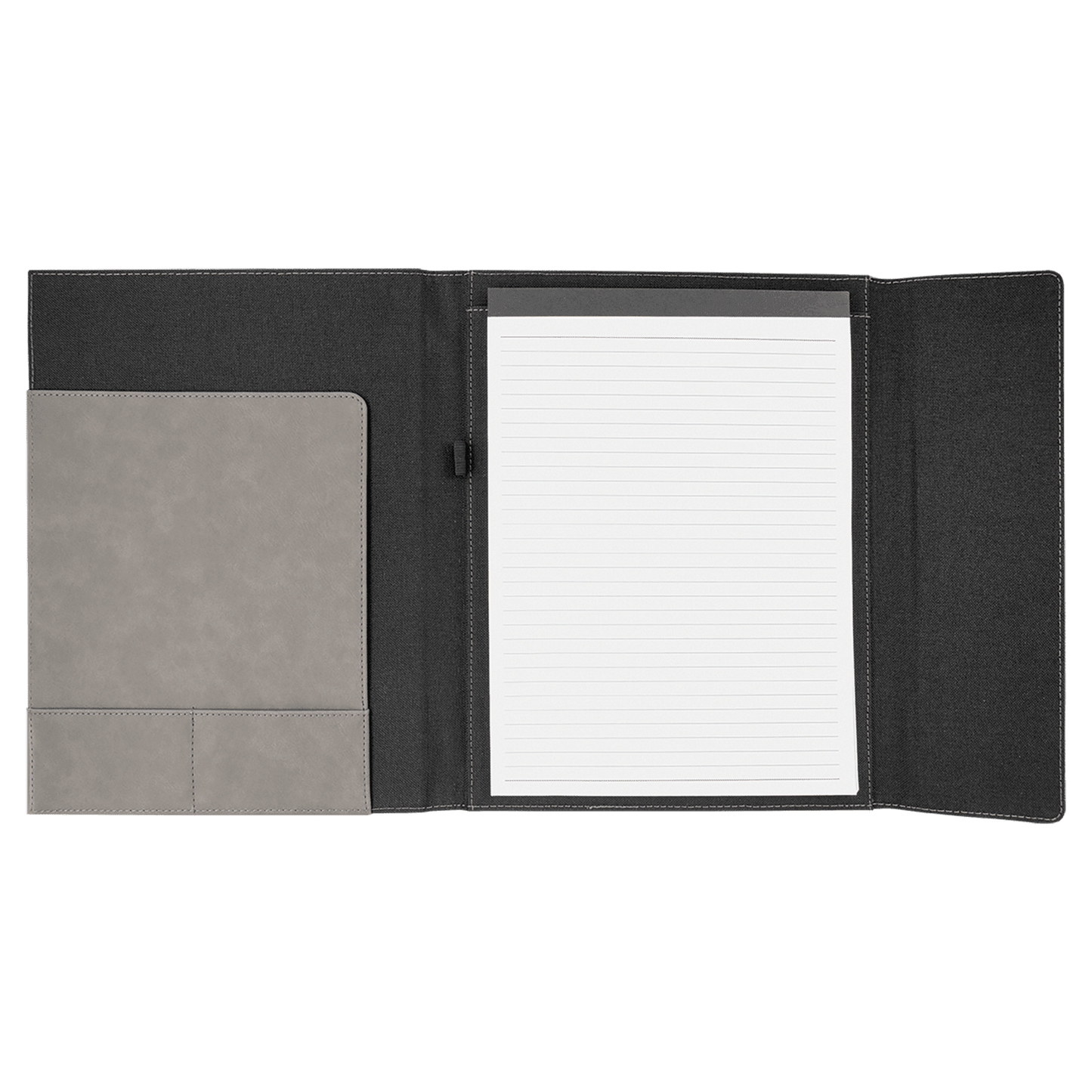 Personalized Leatherette Canvas Portfolios with Notepad