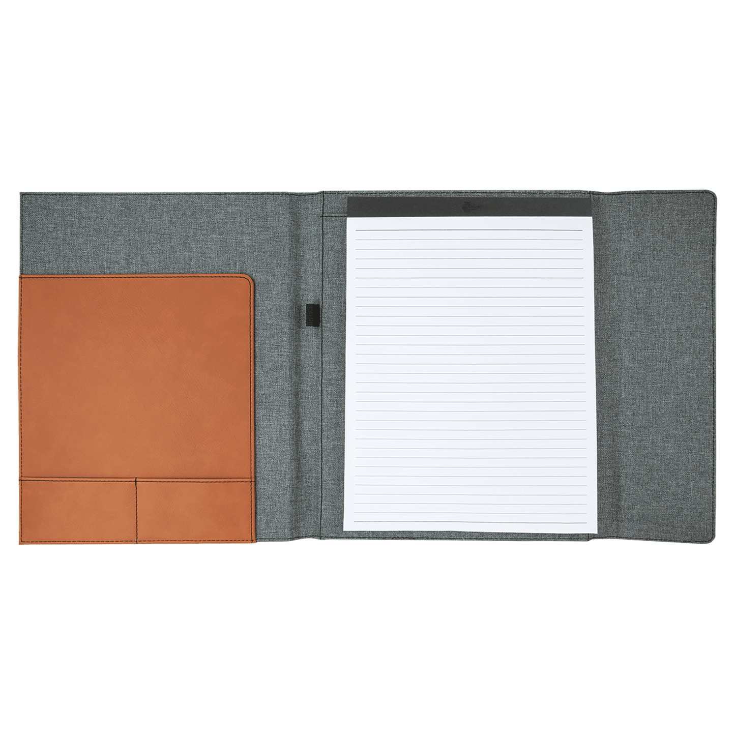 Personalized Leatherette Canvas Portfolios with Notepad