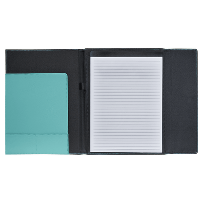 Personalized Leatherette Canvas Portfolios with Notepad