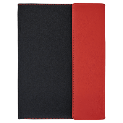 Personalized Leatherette Canvas Portfolios with Notepad