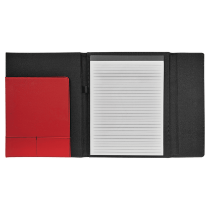 Personalized Leatherette Canvas Portfolios with Notepad