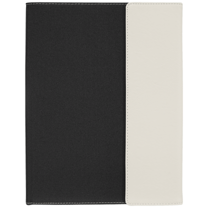 Personalized Leatherette Canvas Portfolios with Notepad