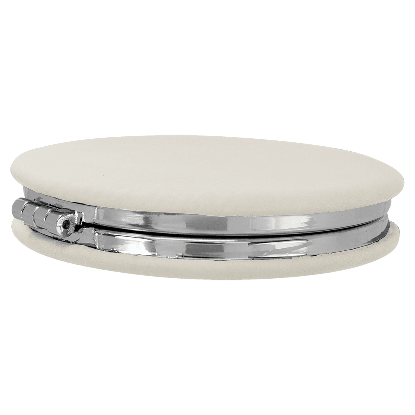 Engraved Leatherette Compact Mirrors - 10 Colours