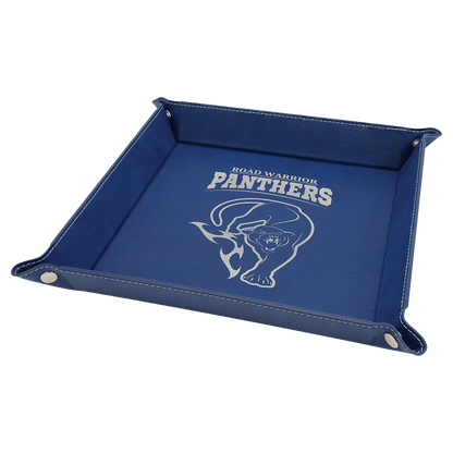 Personalized Leatherette Snap Trays - 2 Sizes & 15 Colours