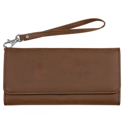 Engraved Leatherette Wristlet Wallets - With RFID Protection - 11 Colours
