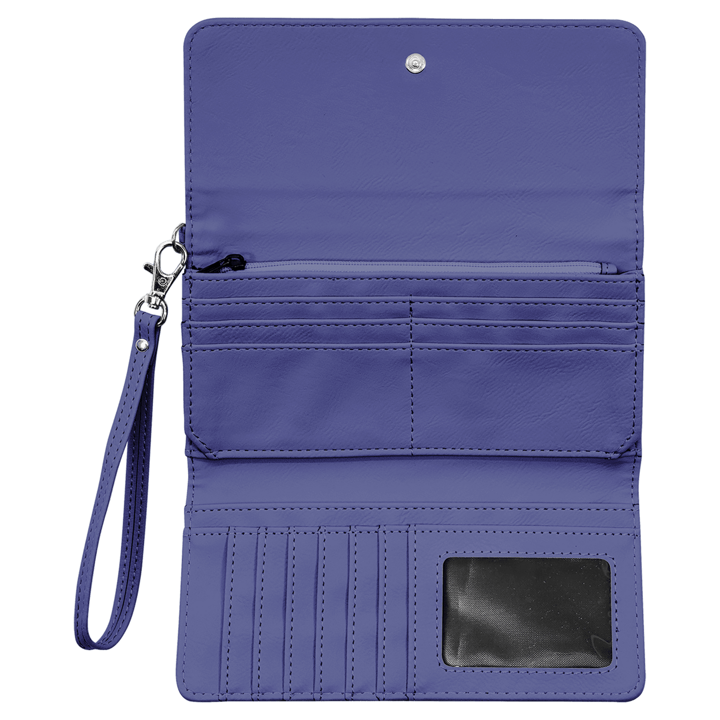 Engraved Leatherette Wristlet Wallets - With RFID Protection - 11 Colours