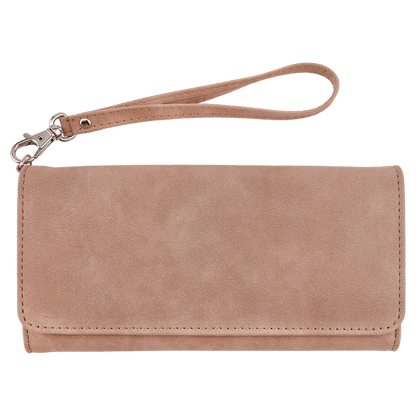 Engraved Leatherette Wristlet Wallets - With RFID Protection - 11 Colours