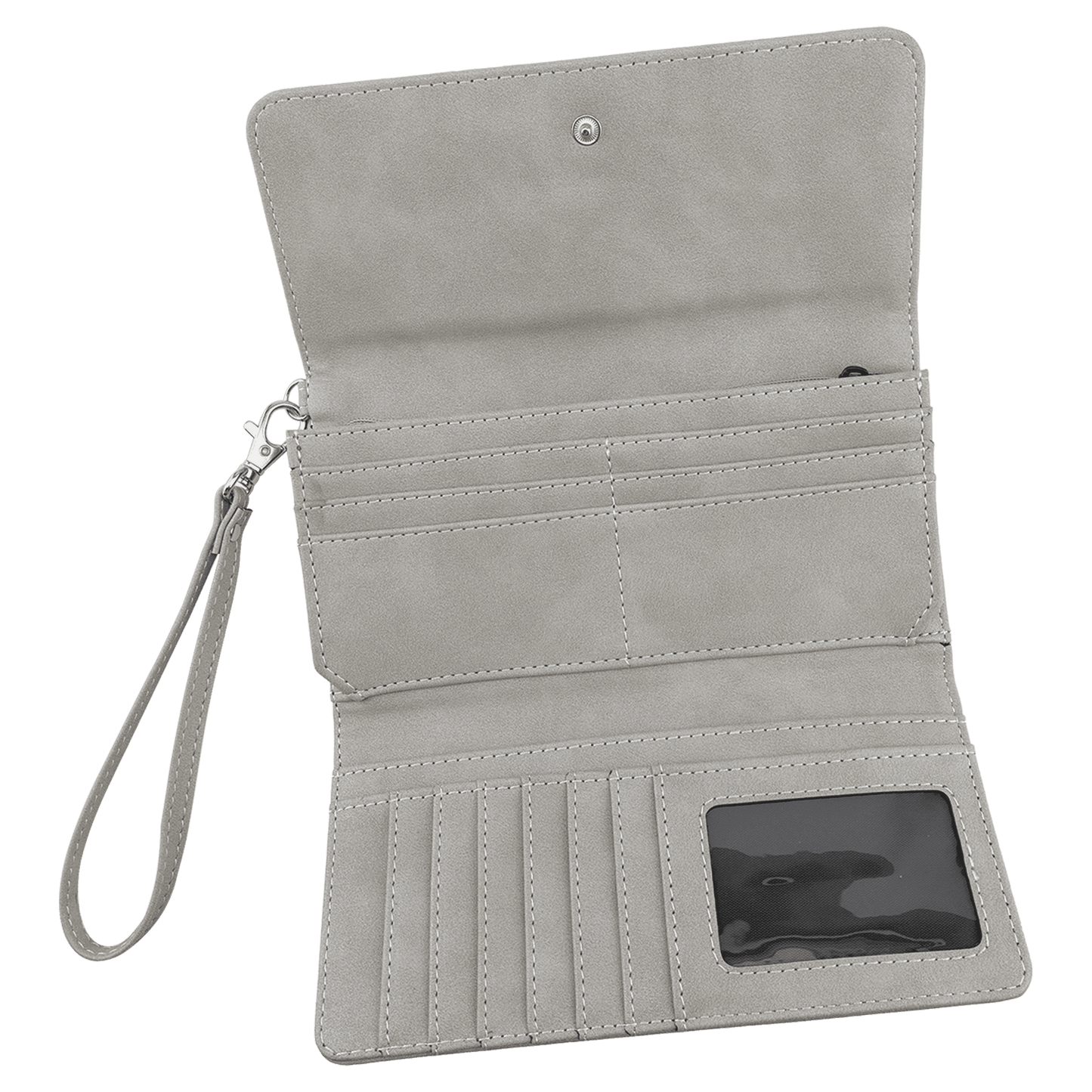 Engraved Leatherette Wristlet Wallets - With RFID Protection - 11 Colours