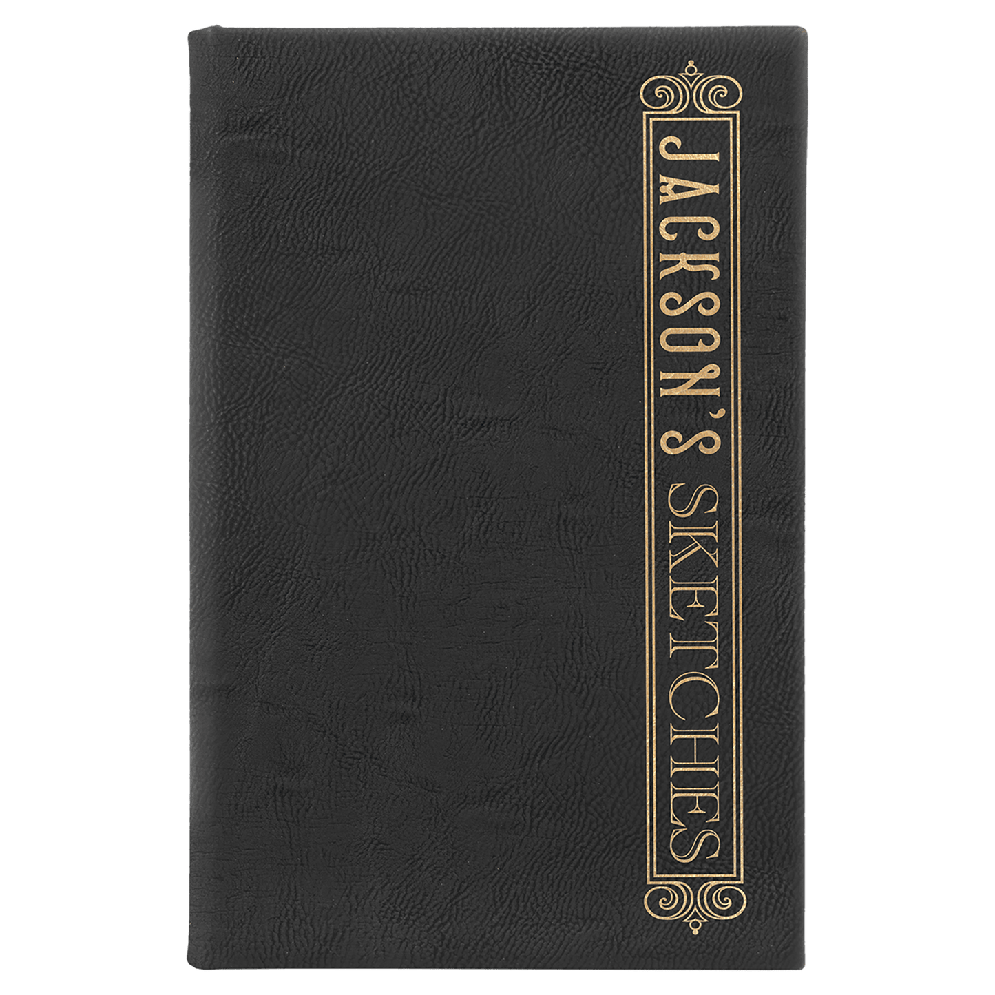 Personalized Leatherette Sketchbooks - 2 Sizes & 17 Colours