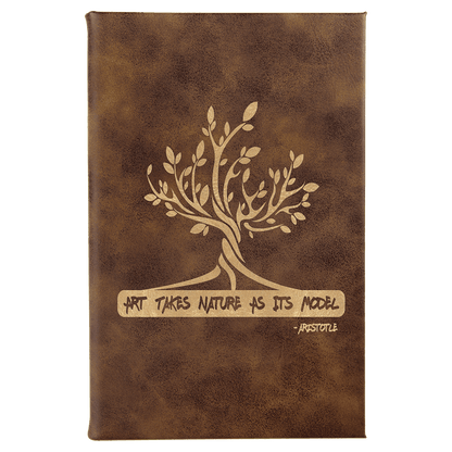 Personalized Leatherette Sketchbooks - 2 Sizes & 17 Colours