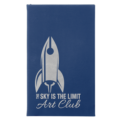 Personalized Leatherette Sketchbooks - 2 Sizes & 17 Colours
