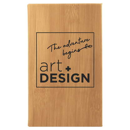Personalized Leatherette Sketchbooks - 2 Sizes & 17 Colours