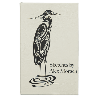Personalized Leatherette Sketchbooks - 2 Sizes & 17 Colours