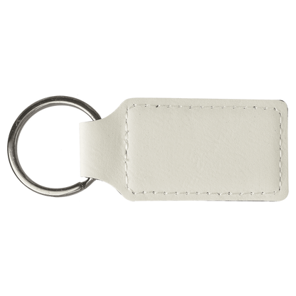 Personalized Leatherette Keychains - Rectangle