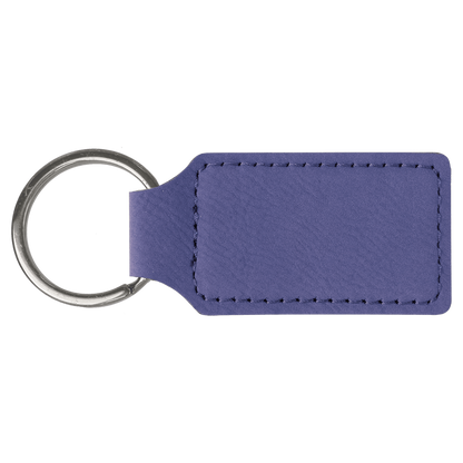 Personalized Leatherette Keychains - Rectangle
