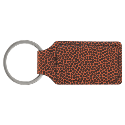 Personalized Leatherette Keychains - Rectangle