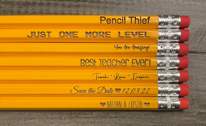 Engraved #2HB Pencils - Bundle Packs