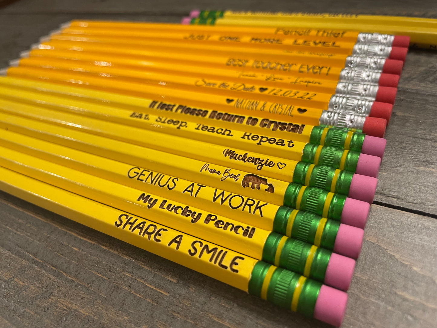 Engraved #2HB Pencils - Bundle Packs