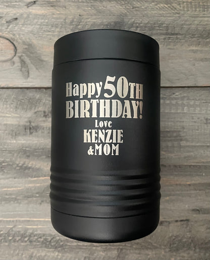 Personalized Standard Sized Bottle & Can Beverage Holders