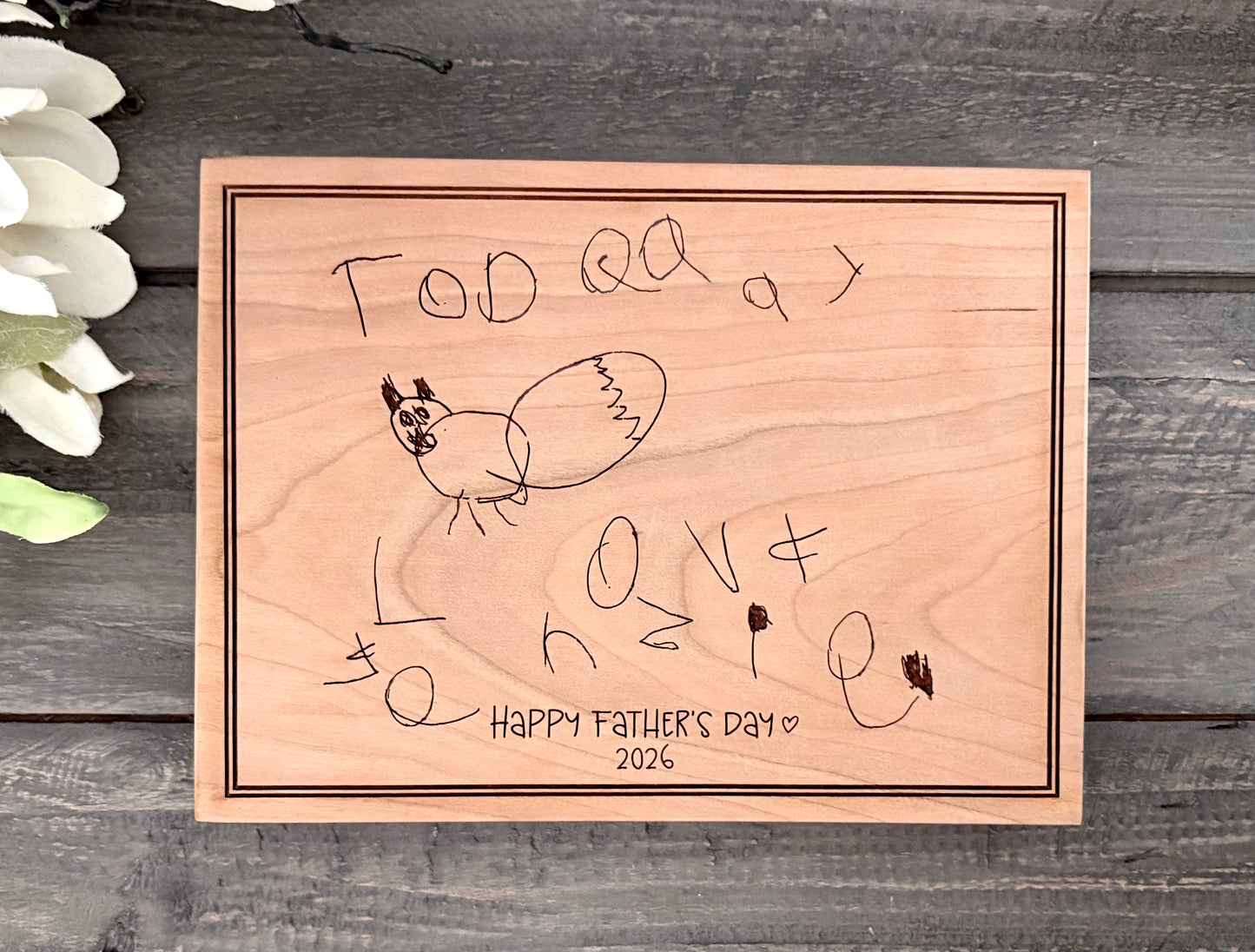 Personalized Wooden Mini Signs - Handwritten Messages