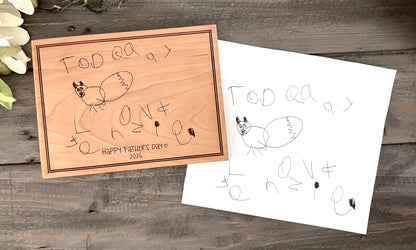 Personalized Wooden Mini Signs - Handwritten Messages