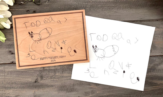 Personalized Wooden Mini Signs - Handwritten Messages