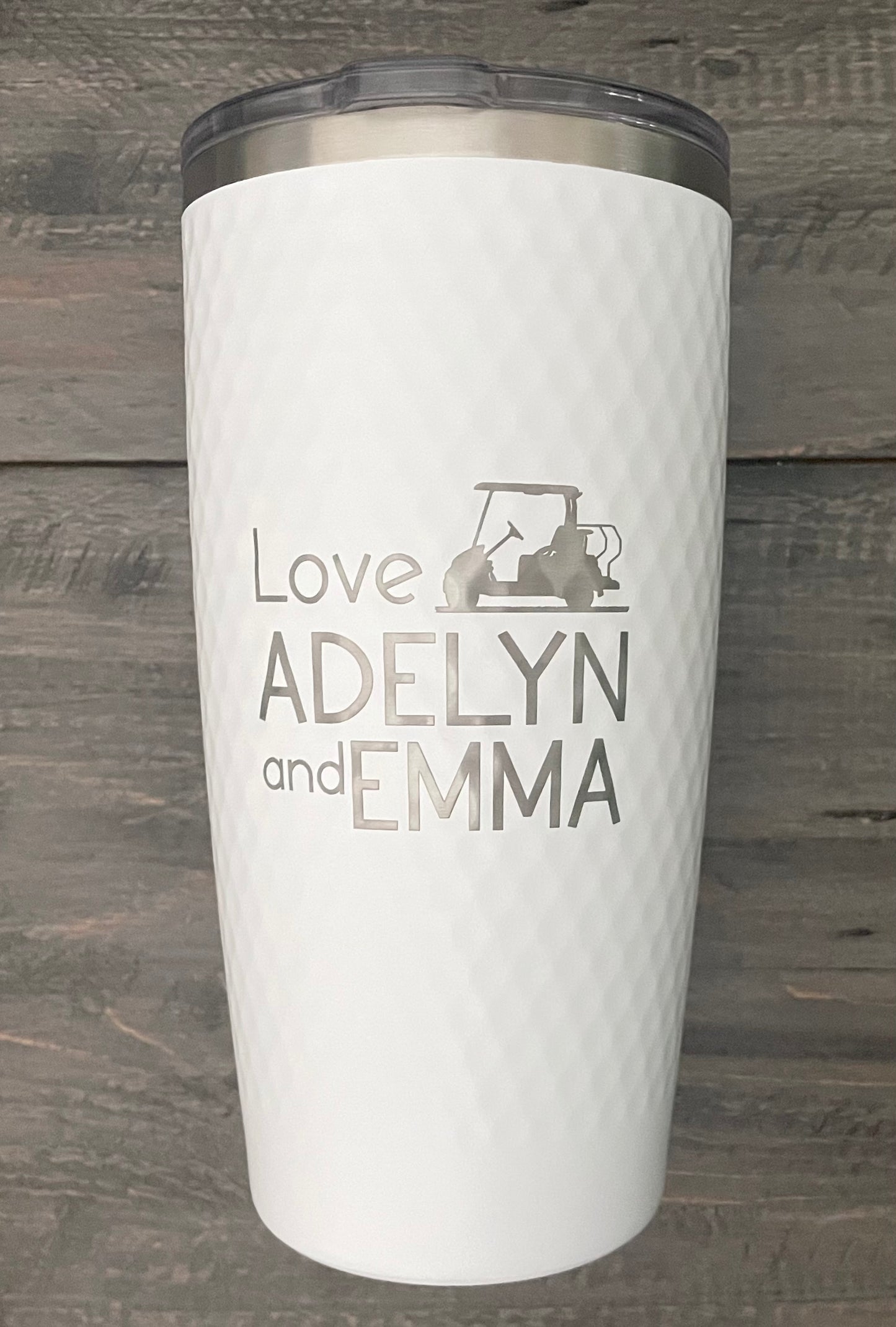 Personalized 20oz Stainless Steel Golf Ball Dimple Tumblers
