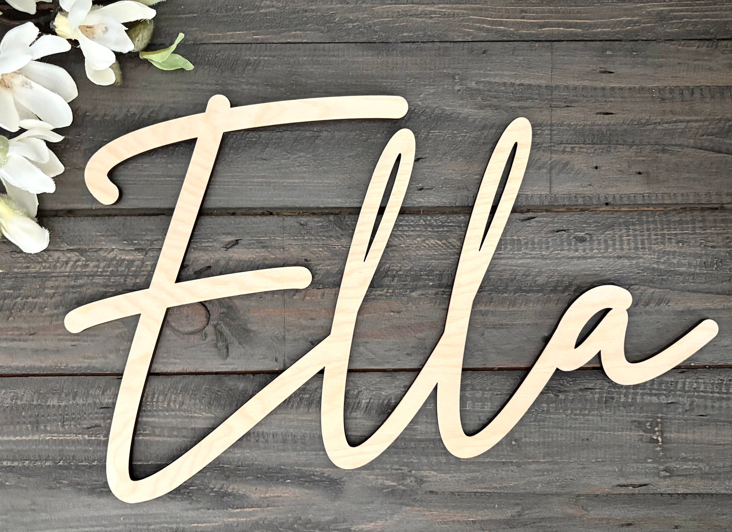 Wooden Name Sign - Ella