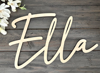Wooden Name Sign - Ella