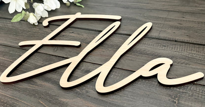 Wooden Name Sign - Ella