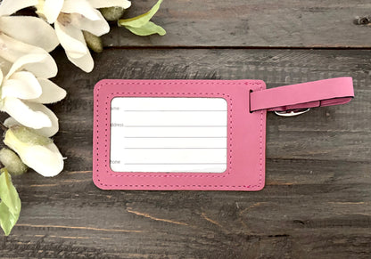 Leatherette Luggage Tag - Adventure Bound