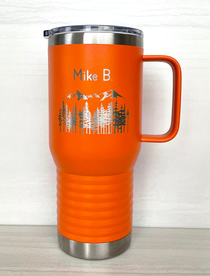 Personalized 20oz Stainless Steel Travel Mugs
