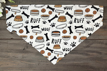 Over the Collar Pet Bandana - Branch Manager/Pup Necessities (Two Sided)