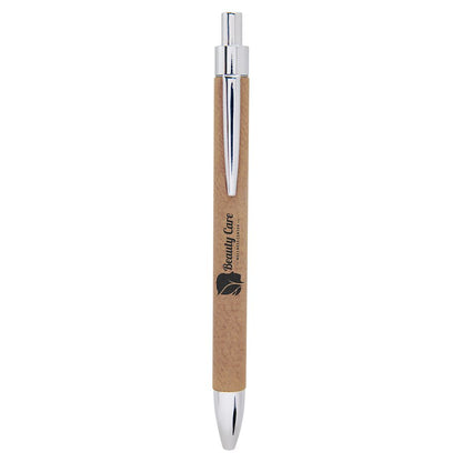 Personalized Leatherette Pens - 16 Colours