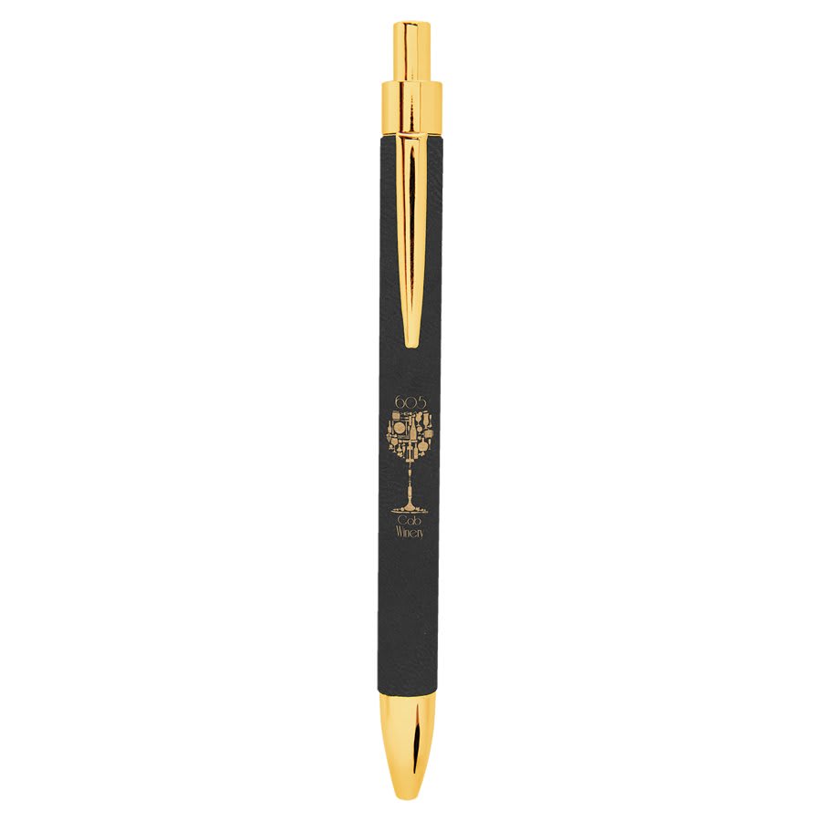 Personalized Leatherette Pens - 16 Colours