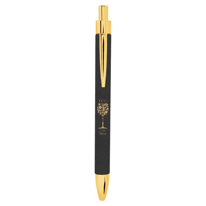 Personalized Leatherette Pens - 16 Colours