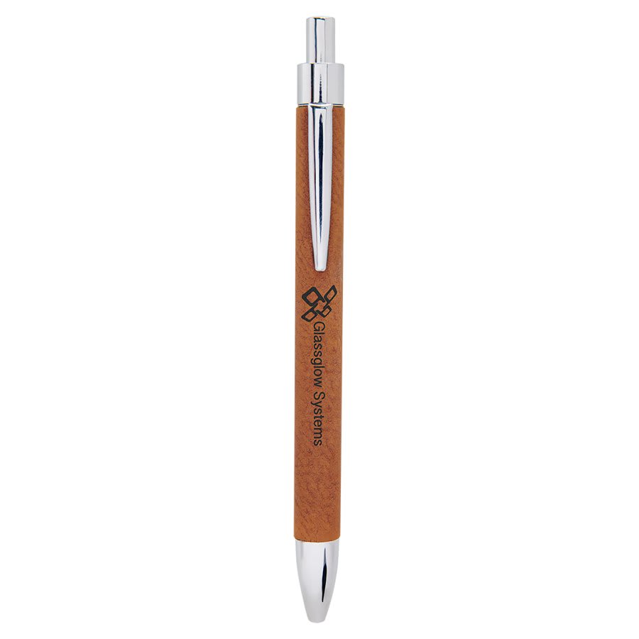 Personalized Leatherette Pens - 16 Colours