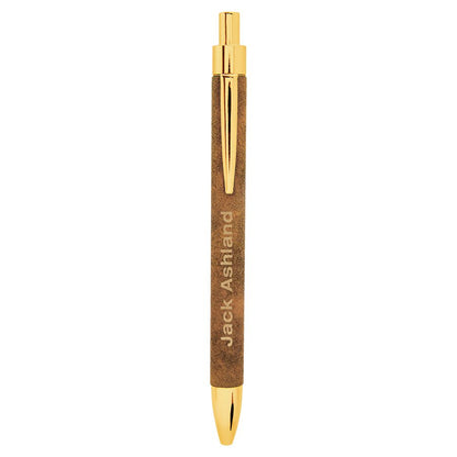 Personalized Leatherette Pens - 16 Colours