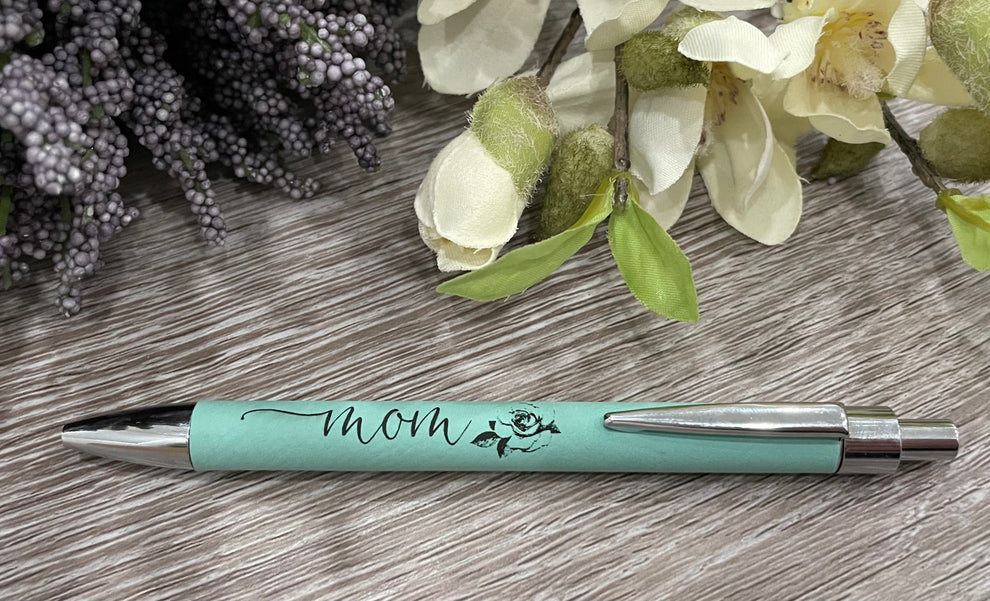 Personalized Leatherette Pens - 16 Colours