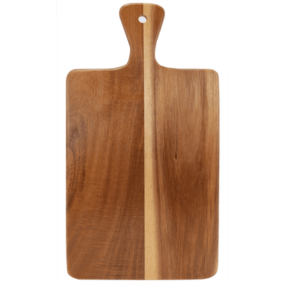 Personalized Acacia Wood & Slate Serving Boards - 3 Styles