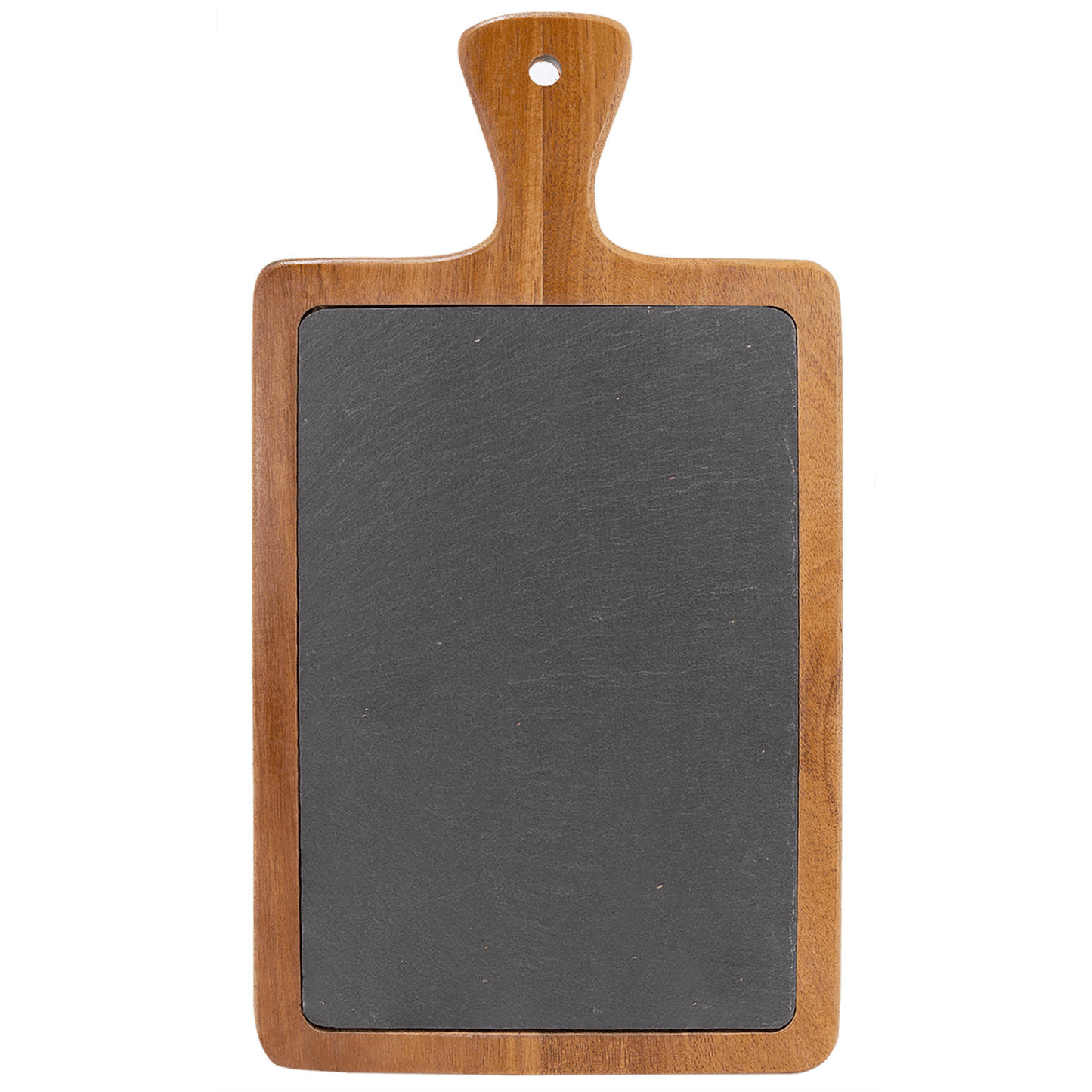 Personalized Acacia Wood & Slate Serving Boards - 3 Styles