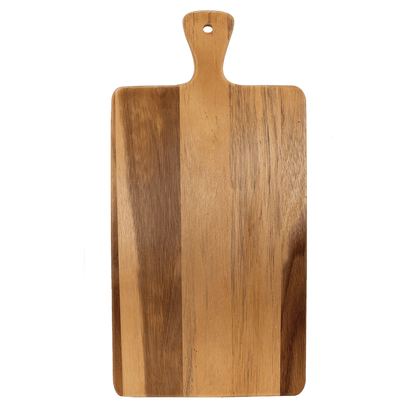 Personalized Acacia Wood & Slate Serving Boards - 3 Styles