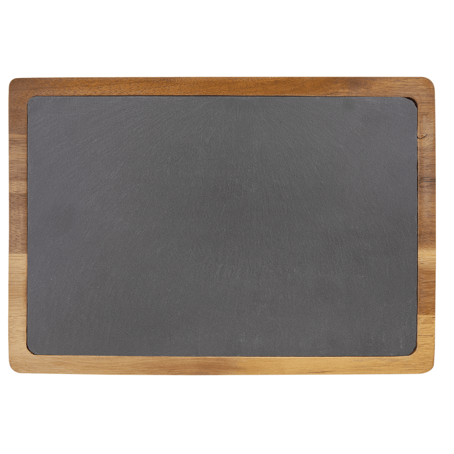 Personalized Acacia Wood & Slate Serving Boards - 3 Styles