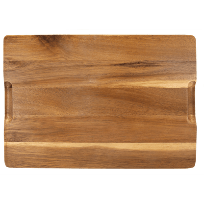 Personalized Acacia Wood & Slate Serving Boards - 3 Styles