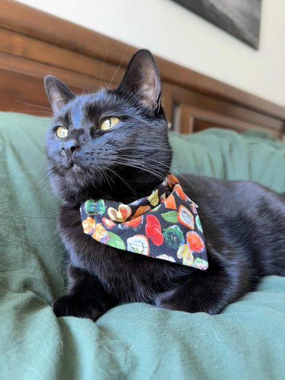 Over the Collar Pet Bandana - Sushi