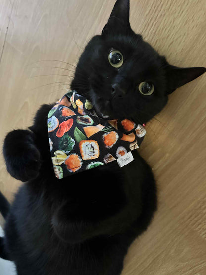 Over the Collar Pet Bandana - Sushi