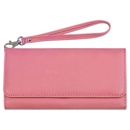 Engraved Leatherette Wristlet Wallets - With RFID Protection - 11 Colours