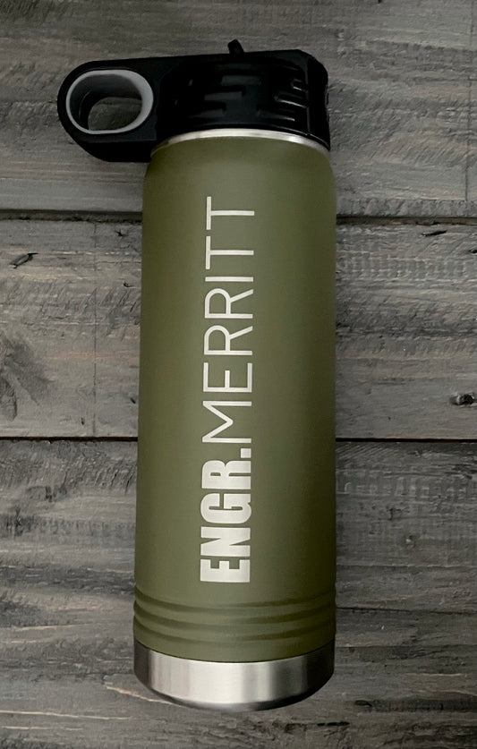 Personalized 40oz Stainless Steel Water Bottle - 17 Colours