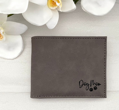 Engraved Leatherette Bi-Fold Wallets - With RFID Protection - 6 Colours